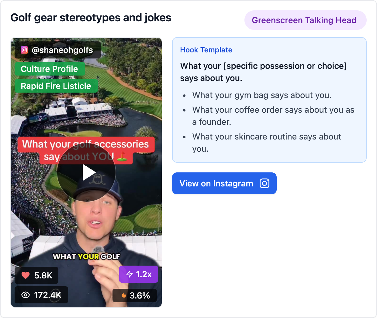 Golf gear stereotypes and jokes