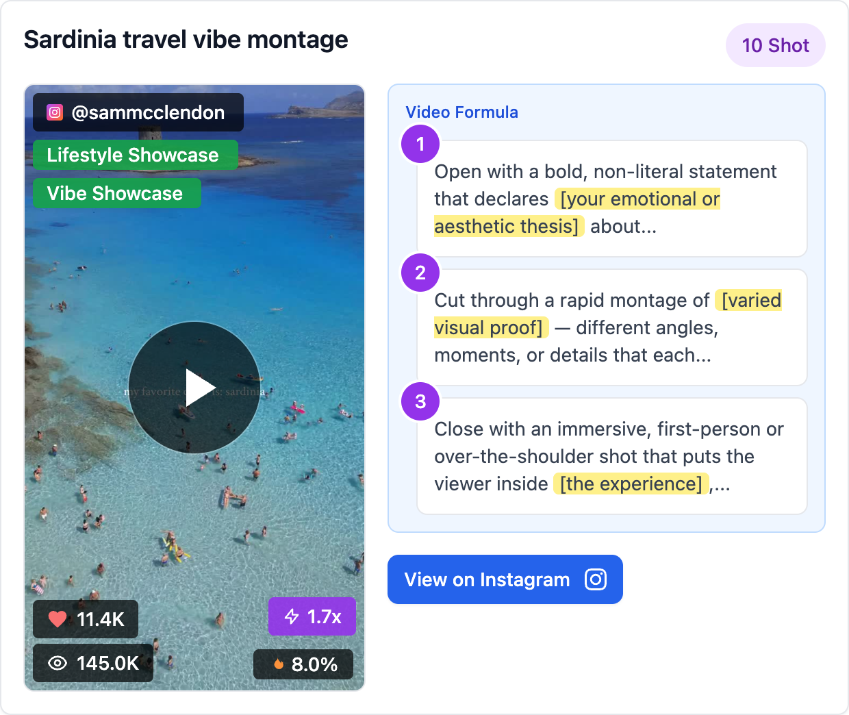 Sardinia travel vibe montage