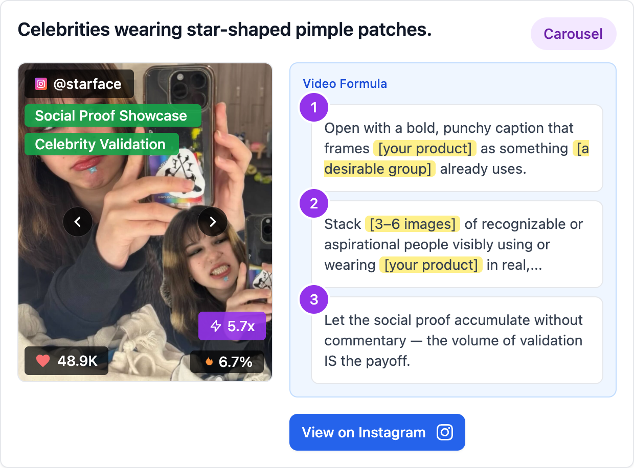 Celebrities wearing star-shaped pimple patches.