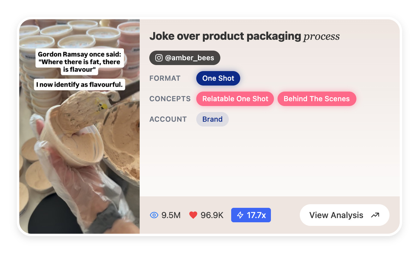 Joke over product packaging process Joke over product packaging process