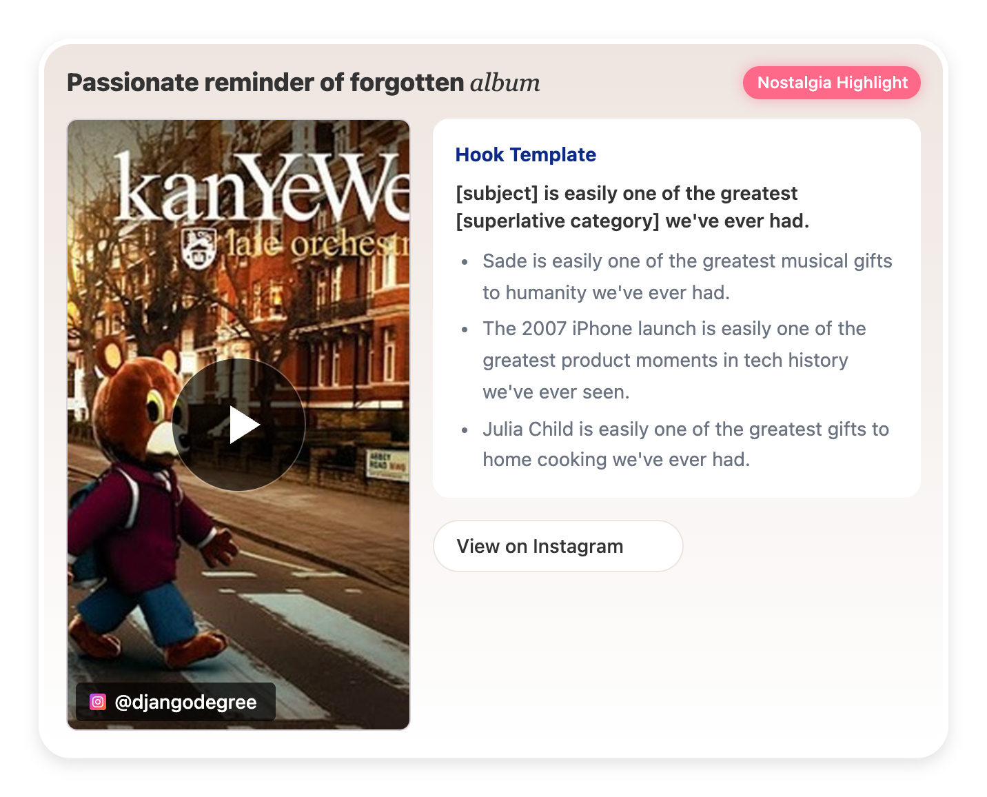 Passionate reminder of forgotten album