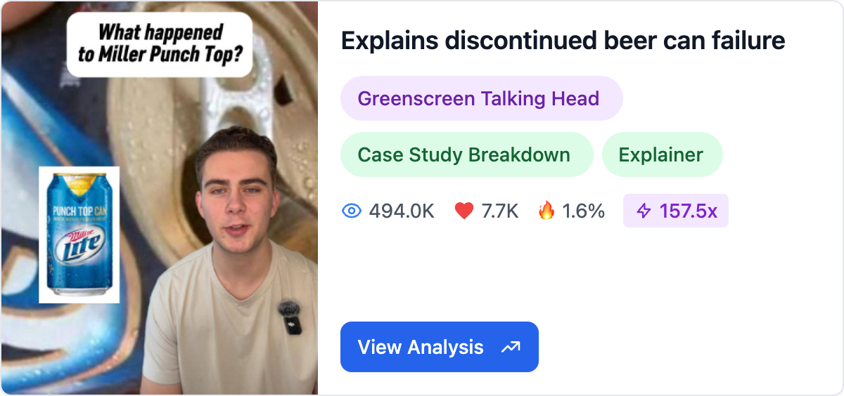 Explains discontinued beer can failure