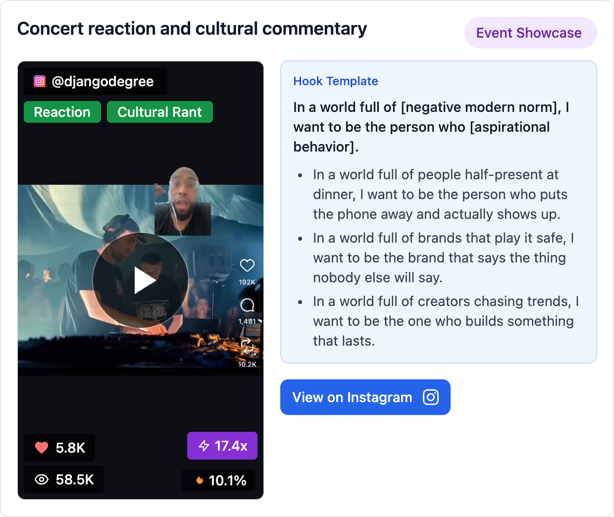 Concert reaction and cultural commentary