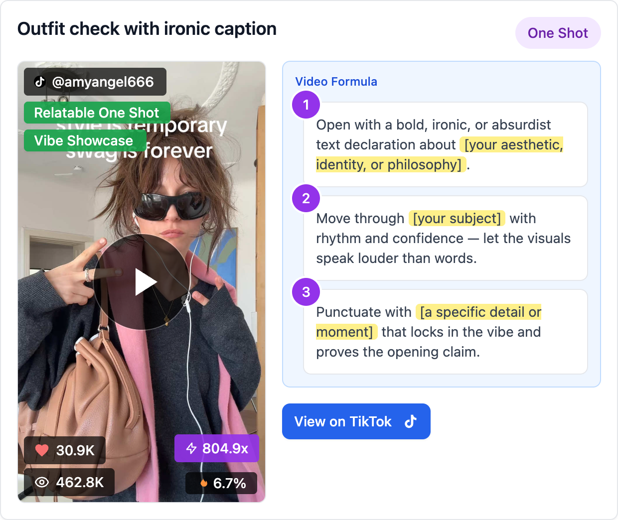 Outfit check with ironic caption