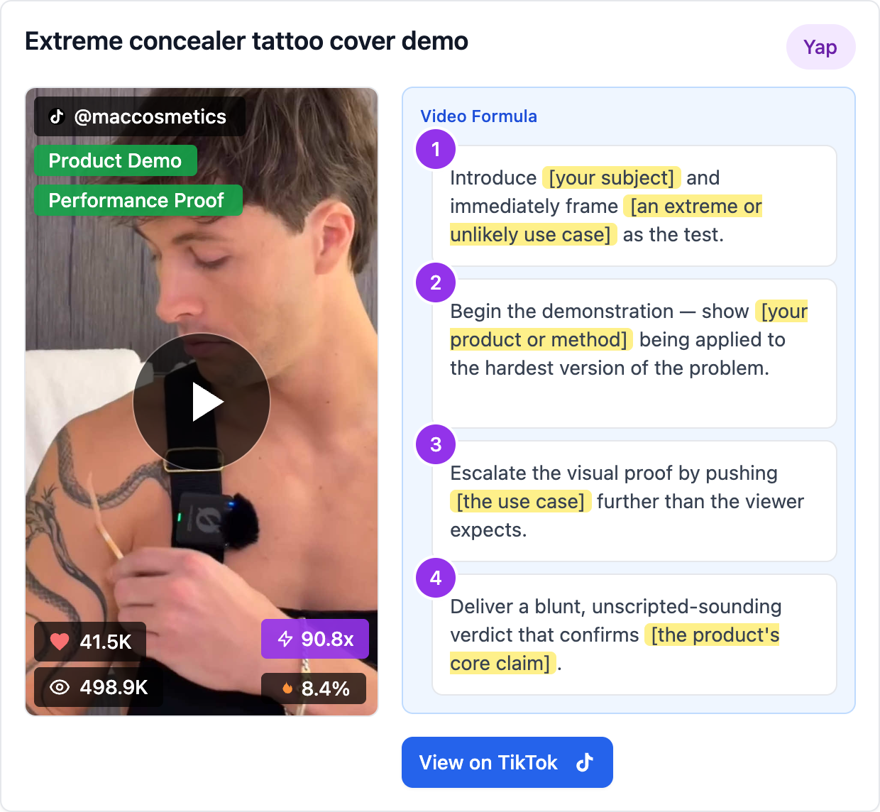Extreme concealer tattoo cover demo