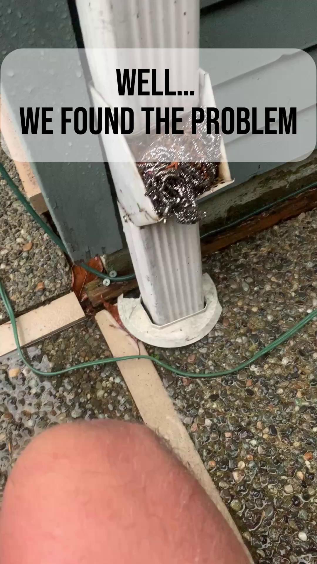 Finding and fixing gutter problem